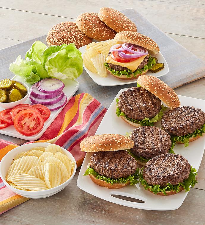 Grass-Fed Beef Burger Patties - Six 5-Ounce